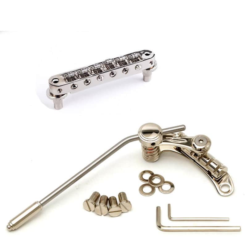 Duesenberg LES TREM II Nickel Tremolo + TonePro roller bridge | Reverb