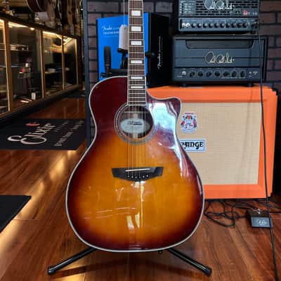 D'Angelico Premier Gramercy Grand Auditorium 2020 - Iced Tea Burst image 2