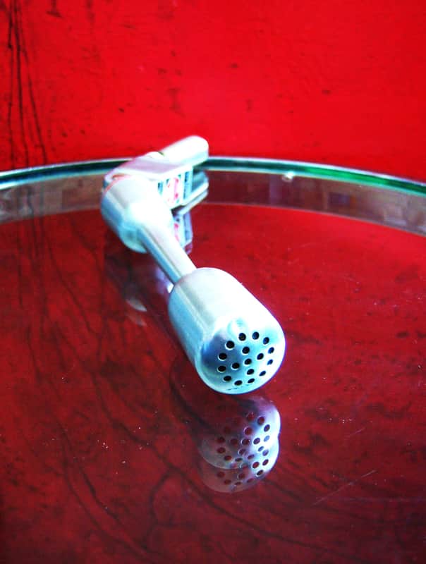 Vintage 1950's Turner 95D / 95 dynamic microphone Satin Chrome High Z harp mic w Switchcraft XLR cable adapter Shure Ampex image 1