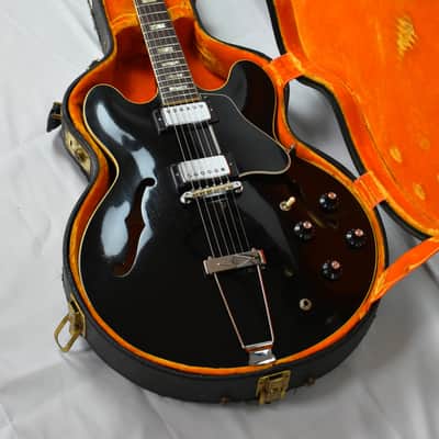 RARE! 1968 Gibson ES-335TD Custom Colour Factory Black w/OHSC & Paperwork image 1