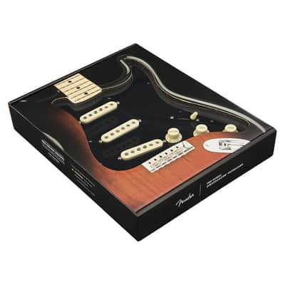 Fender Prewired Stratocaster Pickguard w/ Original '57/'62 Pickups (Black) image 2