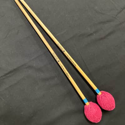 VINTAGE Percussion Construction Marimba Mallets, Red-Medium, 1 Pair - VERY GOOD image 12