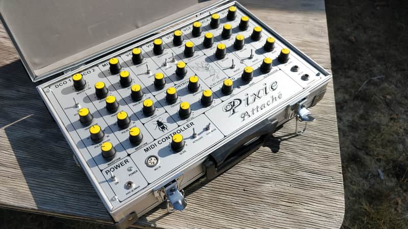 ELBY Pixie Attache EDP WASP clone with distortion + extra waveforms Portable synth image 1