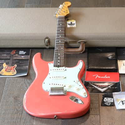 MINTY! 2020 Fender Limited Edition Custom Shop 1960 Stratocaster Relic Reissue Tahitian Coral + COA OHSC image 1