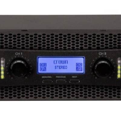 Crown XLS1002 Two-channel Class D Power Amplifier 350W at 4-Ohms, 2400W at 4-Ohms bridged (MINT) image 1