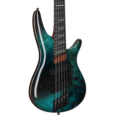 Ibanez SRMS805 Bass Workshop Multi-Scale Electric Bass, 5-String, Tropical Seafloor image 1