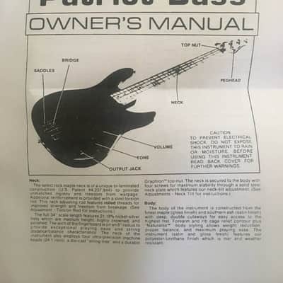 Peavey Patriot Bass in Natural with original case 1985 image 4