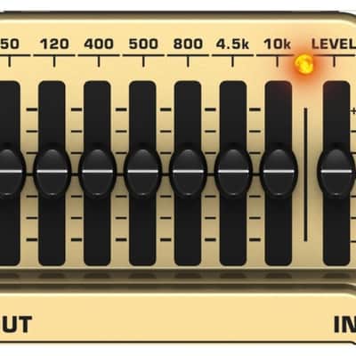 BEHRINGER BEQ700 BASS GRAPHIC EQUALIZER EFFETTO PEDALE EQUALIZZATORE GRAFICO 7 BANDE PER BASSO image 3
