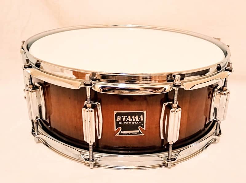 CUSTOM SUPER THICK CHERRY STAVE SNARE DRUM TAMA HDWE (C VIDEO)- TOBACCO BURST - FREE SHIP TO C-USA! image 1