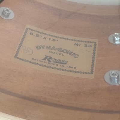 ~WOW!~ Rogers Dyna-Sonic Custom Built 6.5x14" Snare Drum in Red Onyx w/ Matching X-Percussion X-Click (Rm4) image 8
