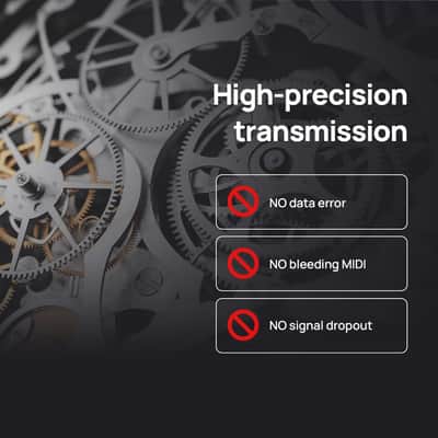MIDI Thru5 WC - Premium 1-to-5 MIDI Thru - High-precision 1-in-5-out wired transmission with high-speed optocoupler for error-free synchronization of all MIDI devices via 5-pin DIN image 5