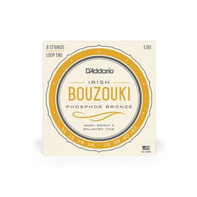 Immagine D'addario Phosphor Bronze 8 String Irish Bouzouki 11-40 - 1