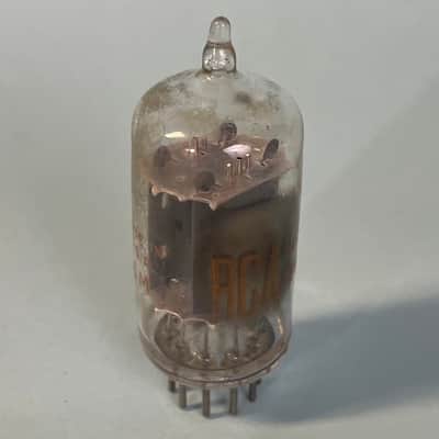 1960s RCA 12AU7 ECC82 X2 Matched Pair Vintage Long Plate Side Getter Tubes! T147 image 5