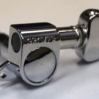 Grover Mini Rotomatic 6 In-Line, 205C6 Tuning Machines, Chrome image 5