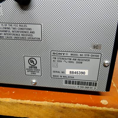 Sony STR-DH100 90WPC Stereo Receiver - Clean W Manual and Remote image 13