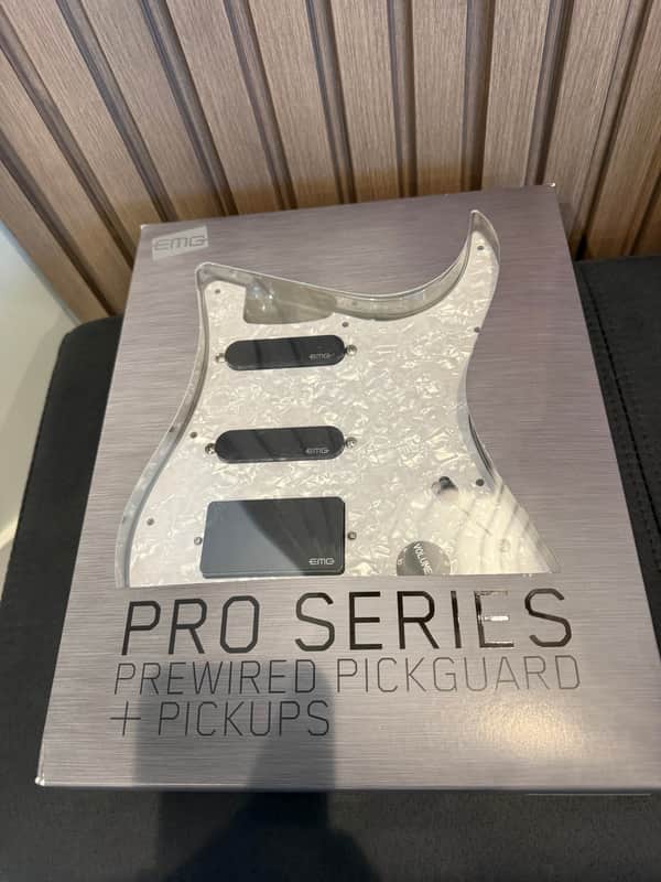 EMG KH20 Kirk Hammett HSS Pre-Wired Loaded Pickguard 2010s - Black/White Pearl image 1
