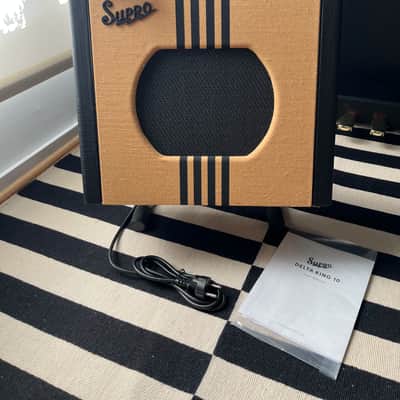 Supro Delta King 10 5-Watt 1x10" Guitar Combo - Tweed / Black Stripes image 1