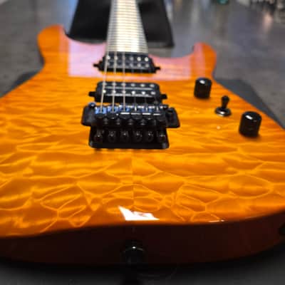 Jackson Custom Shop Dinky DK1 Made in USA Mahogany Body Figured AAA Quilt 10 Top American Super Stratocaster Fender-era PC1 image 11