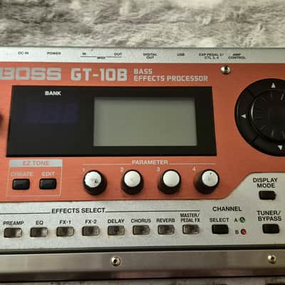 Boss GT-10B Bass Effects Processor with Power Supply - 2008 - 2015 - Silver - Roland Multi Effects / FX Pedal image 5