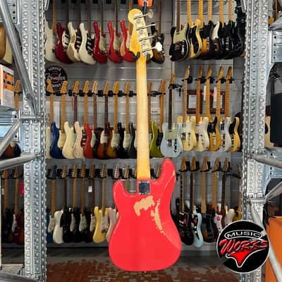 Fender   Custom Shop Pino Palladino Precision Bass Fiesta Red Over Desert Sand Relic 2022 image 7