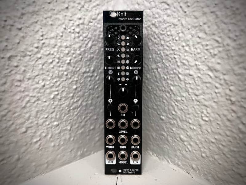 Antumbra Knit (uPlaits) Micro Mutable Instruments Plaits Eurorack Synth Module (Black Textured) - Momo Modular image 1