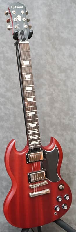 Epiphone SG G-400 2015 - Satin Cherry with Hardcase and setup image 1