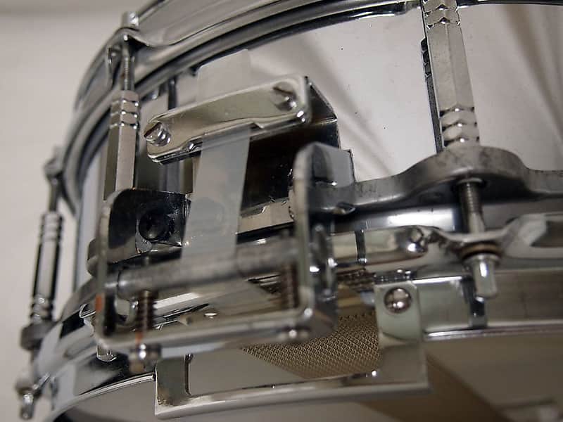 Pearl S-814 Free-Floating Steel 14x5" Snare Drum (1st Gen) 1983 - 1991 image 4