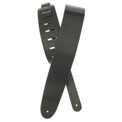 D'Addario Guitar Strap 25BL00 Black Classic Leather Collection - Strap for Guitars image 1