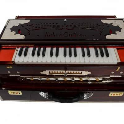 Handmade Harmonium 13 Scale Changer Exclusive Concert Quality Portable 4 Reed Indian Teak image 7