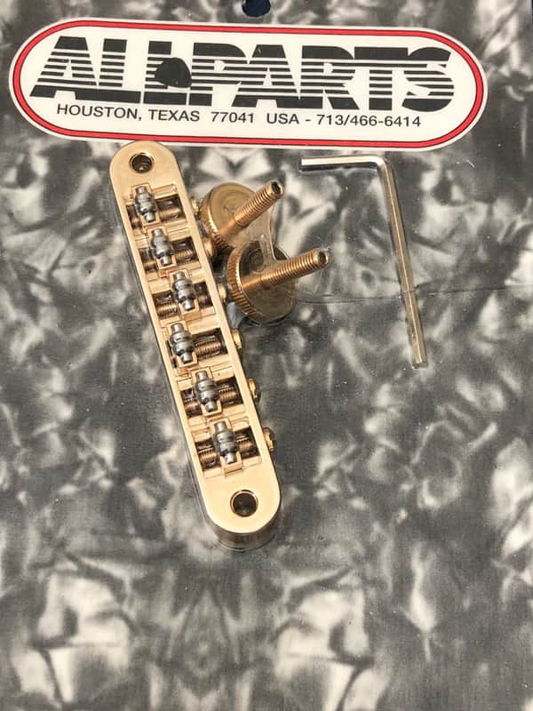 Allparts tunematic GOLD roller saddle bridge 4 Bigsby B3 B5 B6 B7