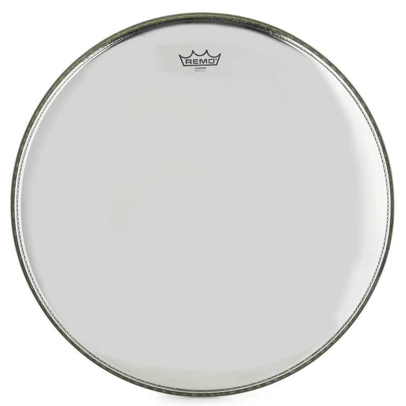 Remo Ambassador Starfire Chrome Bass Drumhead - 22 inch (3-pack) Bundle image 1