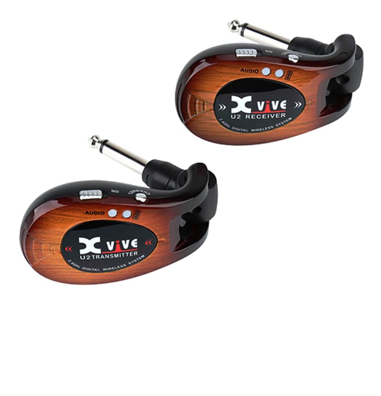 Xvive U2 Guitar Wireless System, 2.4 GHz, 3-Tone Sunburst image 1