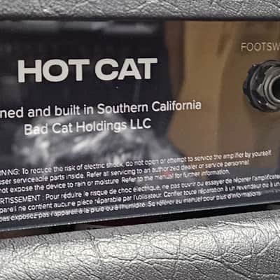 Bad Cat Hot Cat 2-Channel 45-Watt Guitar Amp Head - Black w/ Black sparkle grille image 10