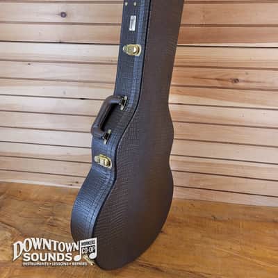 Gibson Charlie Starr Les Paul Junior with Historic LPJ "Gator Skin" Hard Case - Dark Walnut image 9