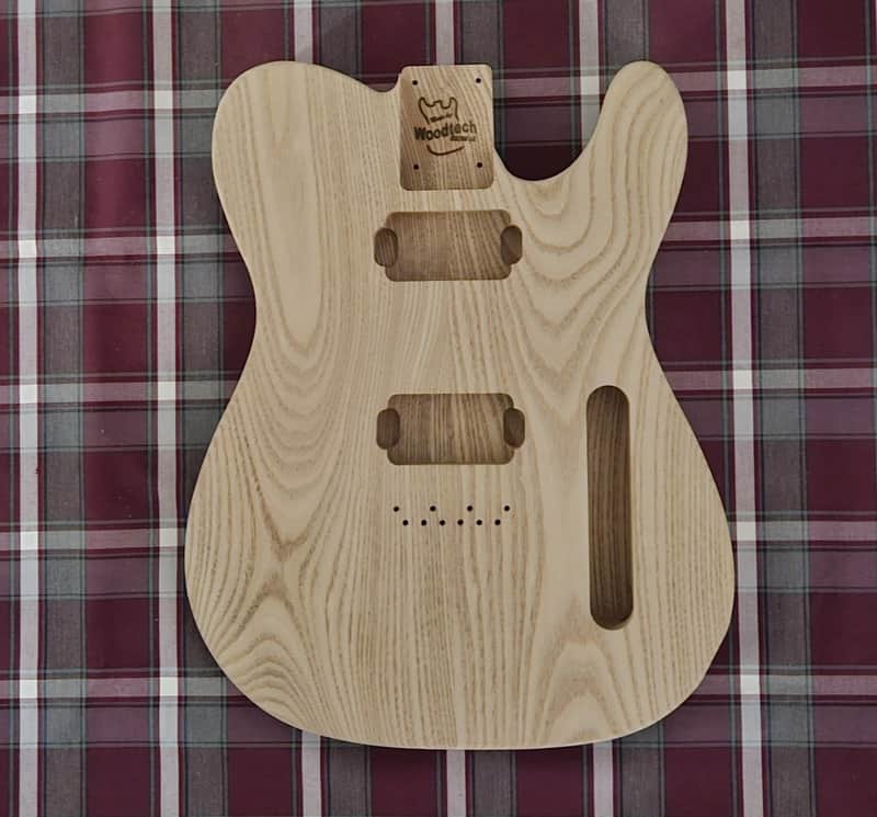 Woodtech Routing - 2 pc Catalpa - Arm & Belly Cut - Double Humbucker Telecaster Body - Unfinished image 1