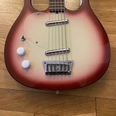 Jerry Jones Lefty Bass VI 1990's Redburst image 2