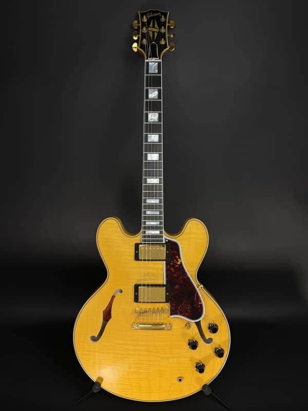 Gibson Custom Limited Edition 1960 ES-355 Reissue Figured Light Aged - Antique Blonde image 1