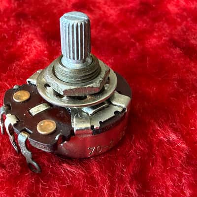 1965 Fender Stratocaster CTS Dishback Crater 250K Split Shaft Potentiometer Pot image 3