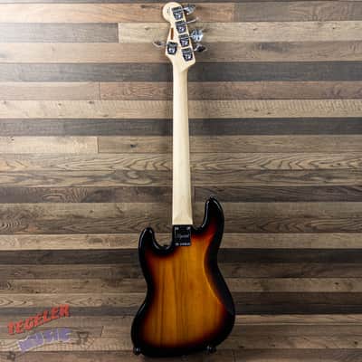 USED-Squier Affinity Series Jazz Bass V, 5-String Bass 3 Tone Sunburst Finish image 5
