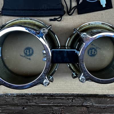 Latin Percussion LP200XF-BK Fiberglass Bongos with Comfort Curve II Rims 2010s - Black image 4