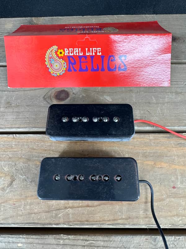 Real Life Relics P-90 Pickup Set Aged Black    [DI7] image 1