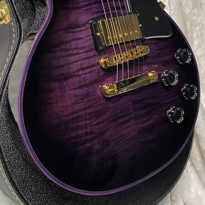 NEW! Gibson Dealer Select Custom Shop Les Paul Custom Purple Widow AAA Figured Flame Top - Authorized Dealer - 10.6 lbs - G07677 image 8