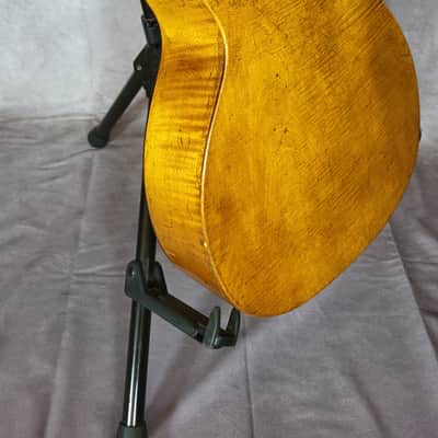 Beautiful 1920s Vogtland Parlor Guitar – One-Piece Maple Back image 4