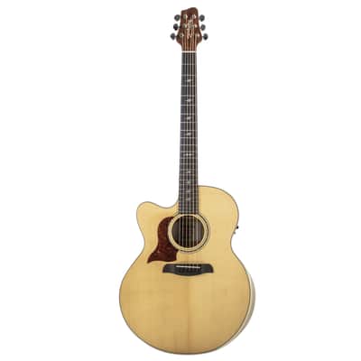Sawtooth Myrtlewood Jumbo Cutaway 24 Fret Left Handed Acoustic Electric Guitar image 2