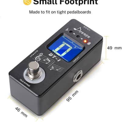Electric Guitar Chromatic Guitar Tuner Pedal Effect True Bypass image 3