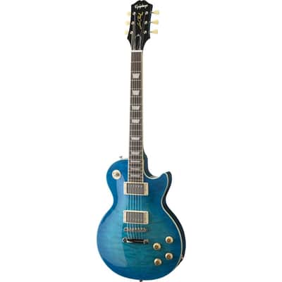 Immagine Epiphone Goryo Yuto Signature Les Paul Standard Quilt Top w/ EpiLite Case - Blue Burst - 2