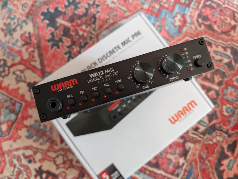 Warm Audio WA12 MKII Microphone Preamp 2019 - Present - Black imagen 1