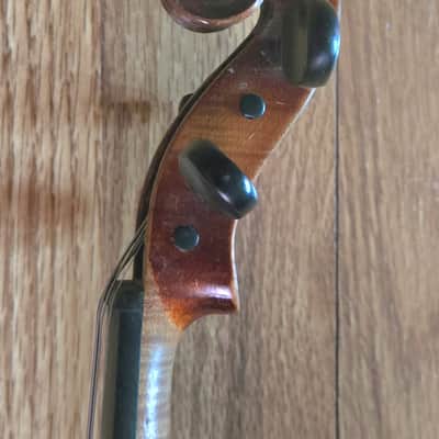 Vintage 1920's John Juzek 1/4 size violin with bow image 12