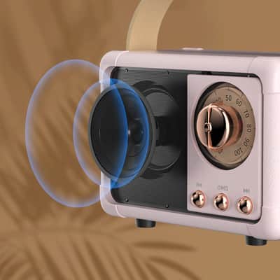 Retro Bluetooth Speaker-Blue image 13