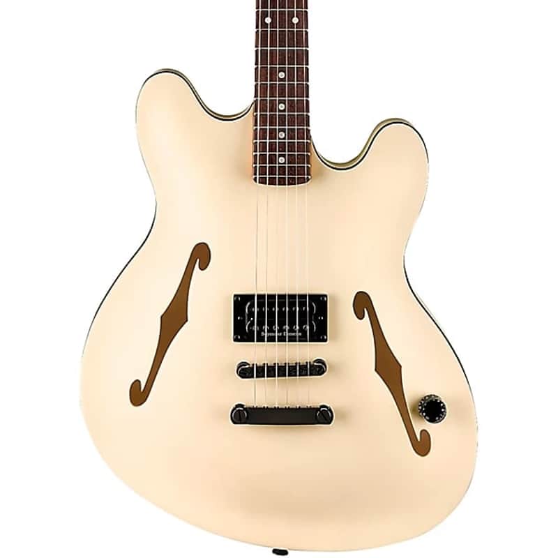 Fender Tom DeLonge Starcaster Electric Guitar 2024 - Satin Olympic White(NEW ARRIVAL) image 1
